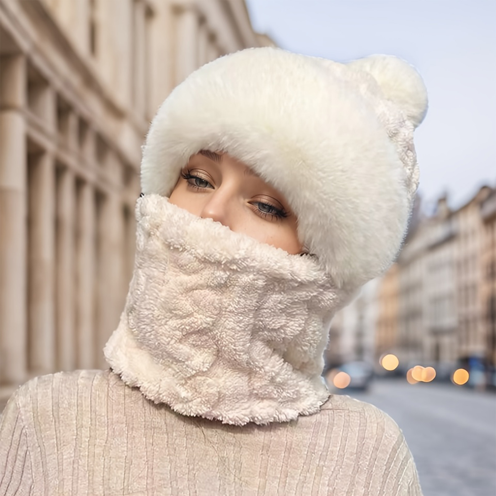 Cycling Gear To Keep You Warm - Winter Balaclava Warm Fleece Lined Hooded