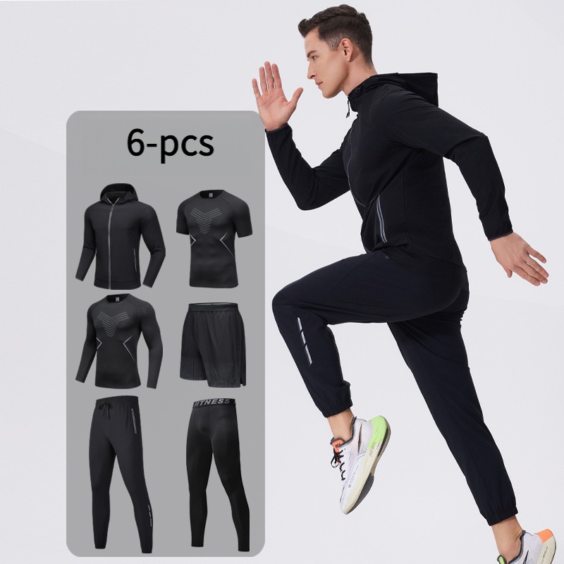 Men's 6-Piece Sportswear Set w - Cycling Gear Outfit ulasan dan harga
