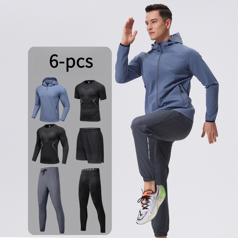 Men's 6-Piece Sportswear Set w - Cycling Gear Outfit ulasan dan harga