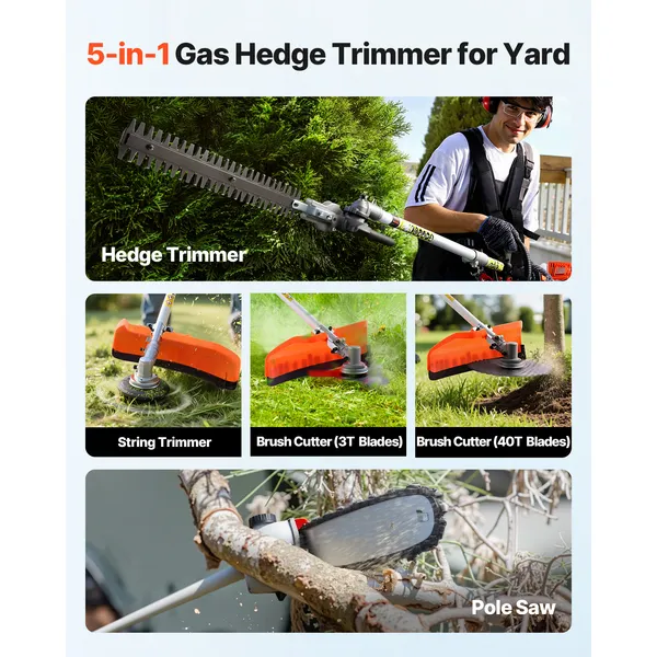 Gas Hedge Trimmer, 2 Cycle Gas - Cycle Gear ulasan dan harga