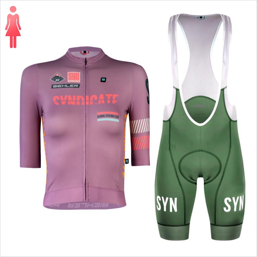 SYN Purple short sleeve Jersey - Cycling Gear Apparel ulasan dan harga