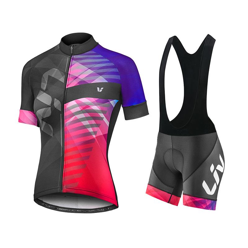 LIV Summer Cycling Jersey Bib  - Cycling Gear Outfit ulasan dan harga